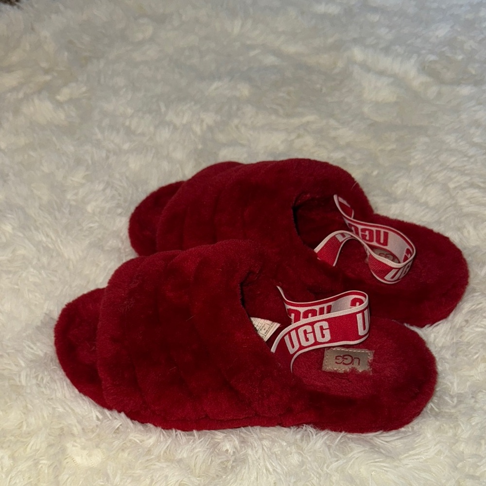 UGG Fluff Yeah Slide Ribbon Red Women’s